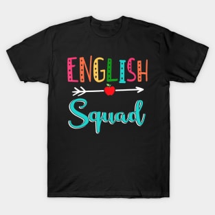 English Squad Teacher Back To School T-Shirt